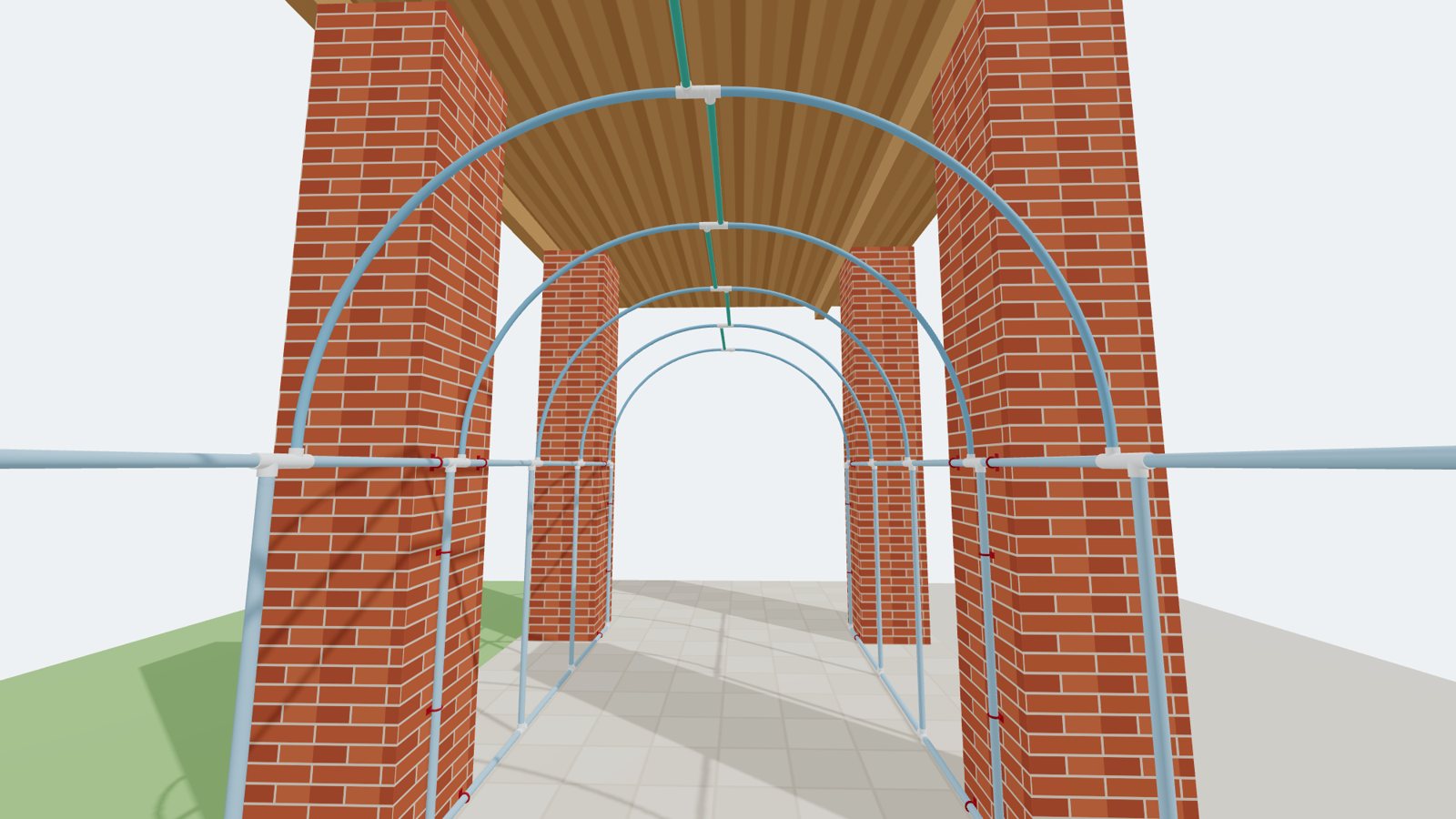Vista 3D del interior de la bóveda